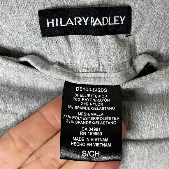 Hilary Radley Women's Ankle Dress Pants S Gray Pull On Stretch Mid Rise Career - Picture 5 of 6